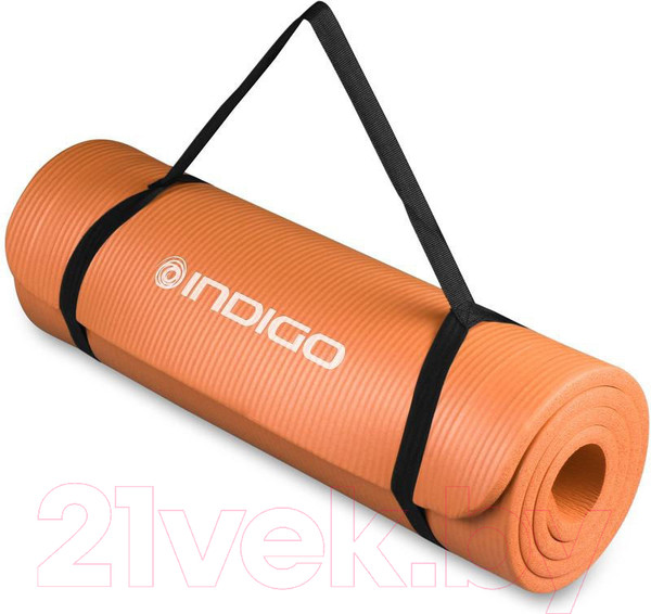 Изображение товара Коврик для йоги и фитнеса Indigo Sport NBR IN104 (оранжевый)