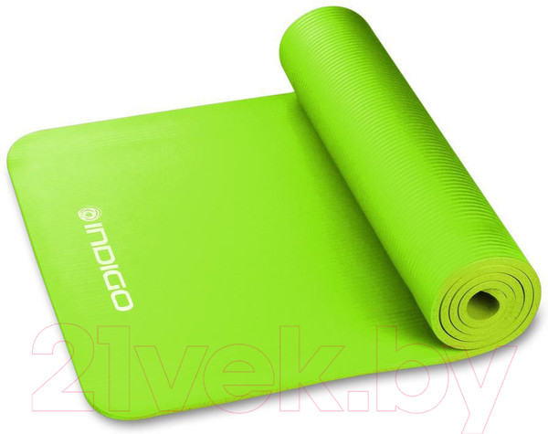 Изображение товара Коврик для йоги и фитнеса Indigo Sport NBR IN104 (зеленый)