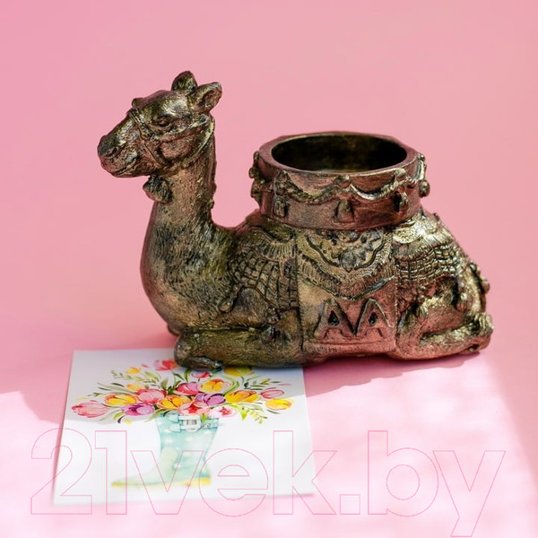 Изображение товара Подсвечник Нашы майстры Верблюд / 1156 (декорированный)