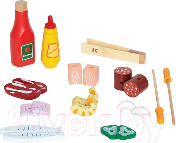 Изображение товара Гриль игрушечный Hape Гриль с едой / E3127-HP