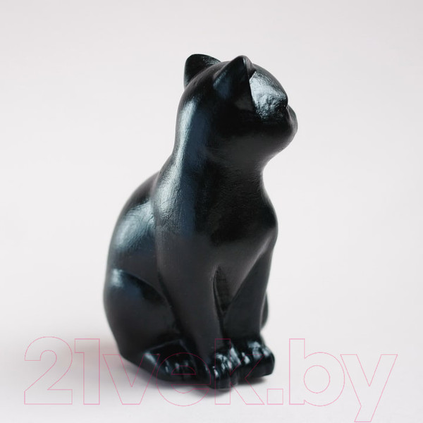 Изображение товара Статуэтка Нашы майстры Сидячий кот / 3022 (черный)