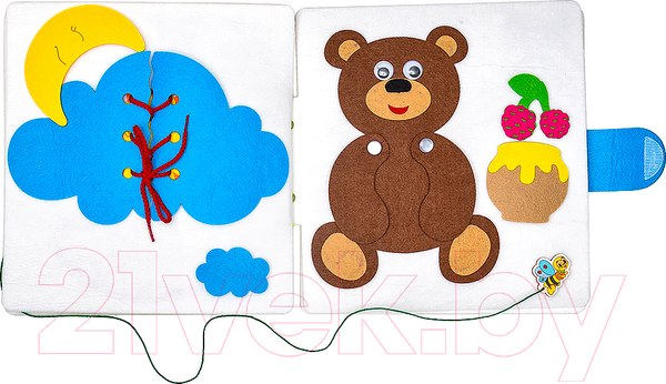 Изображение товара Развивающая книга Smile Decor Большое путешествие маленькой пчелк / Ф600