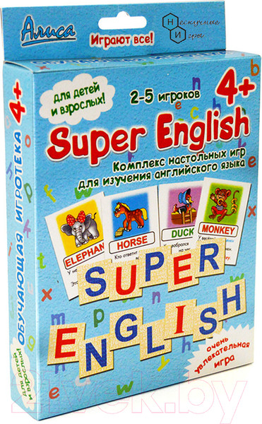 Изображение товара Настольная игра Нескучные игры Super English / И-810