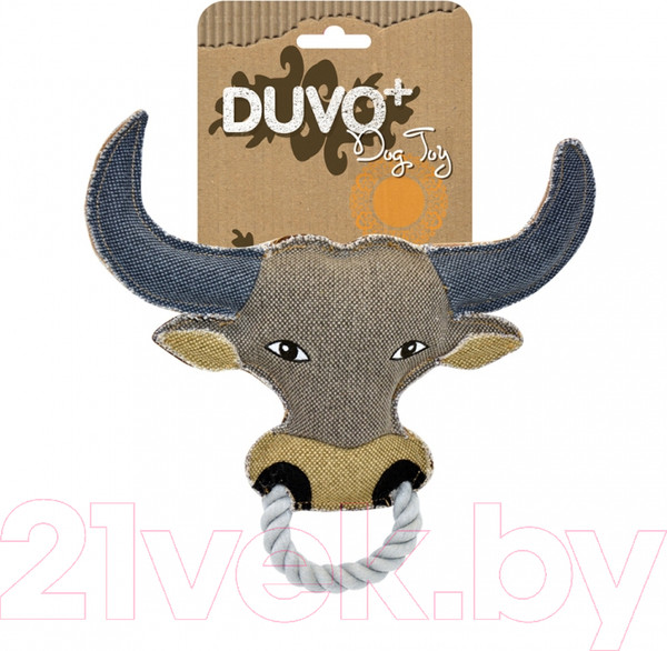 Изображение товара Игрушка для собак Duvo Plus Plus Буйвол / 171307/DV (серый)