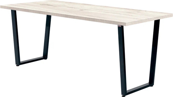 Изображение товара Обеденный стол Millwood Лофт Уэльс Л 160x80x75 (дуб белый Craft/металл черный)