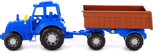 Изображение товара Трактор игрушечный Полесье Алтай №1 с прицепом / 84750