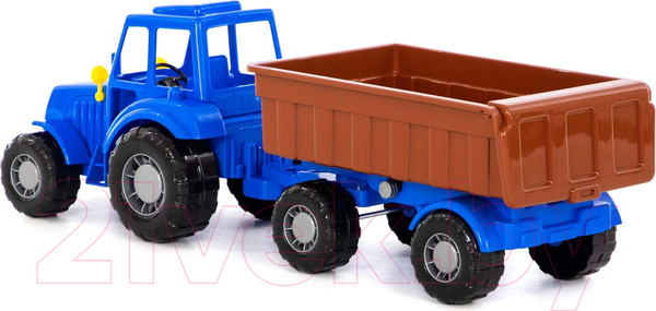 Изображение товара Трактор игрушечный Полесье Алтай №1 с прицепом / 84750