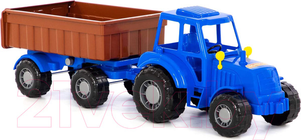 Изображение товара Трактор игрушечный Полесье Алтай №1 с прицепом / 84750