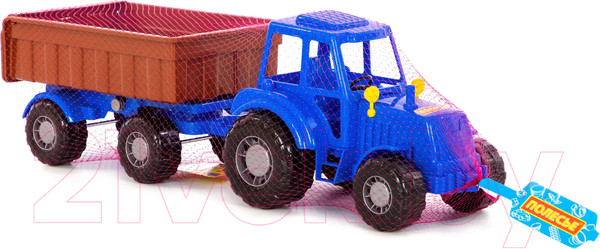 Изображение товара Трактор игрушечный Полесье Алтай №1 с прицепом / 84750