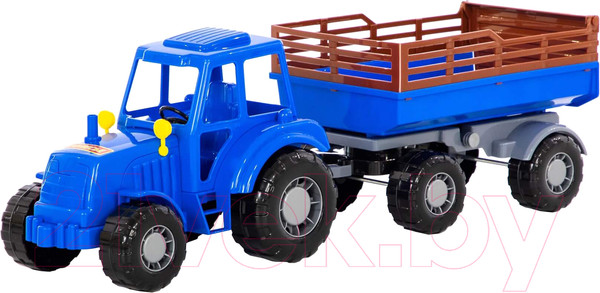 Изображение товара Трактор игрушечный Полесье Алтай №2 с прицепом / 84767