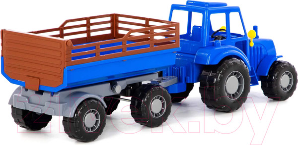 Изображение товара Трактор игрушечный Полесье Алтай №2 с прицепом / 84767