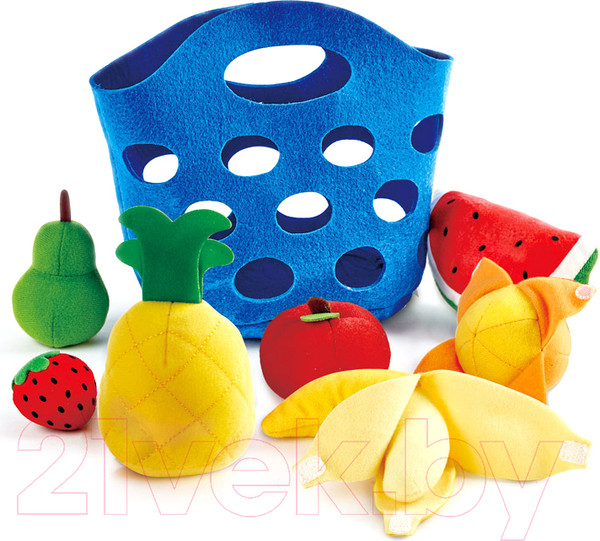 Изображение товара Набор игрушечных продуктов Hape Корзина с фруктами / E3169-HP