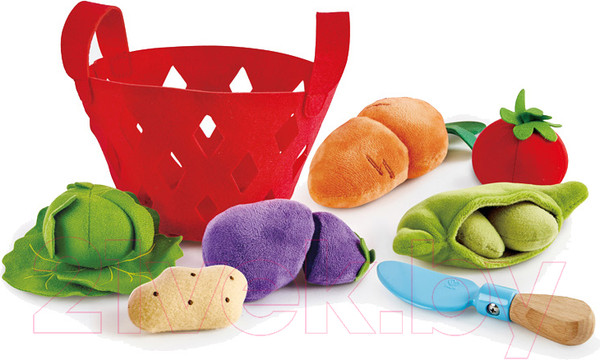 Изображение товара Набор игрушечных продуктов Hape Овощная корзина / E3167-HP