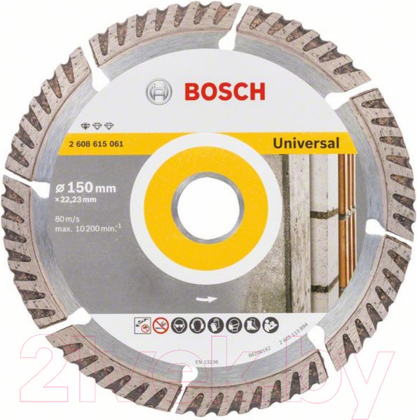 Изображение товара Отрезной диск алмазный Bosch 2.608.615.061