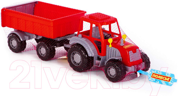 Изображение товара Трактор игрушечный Полесье Алтай №1 с прицепом / 35332