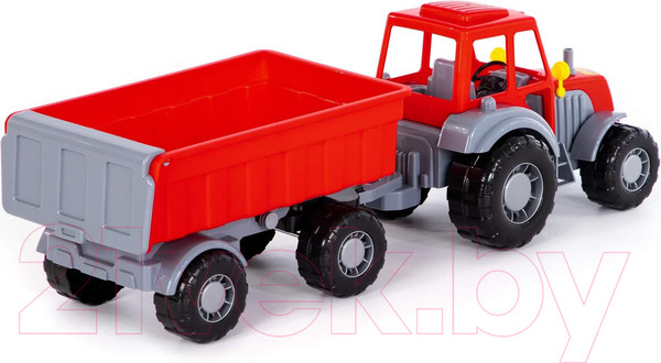 Изображение товара Трактор игрушечный Полесье Алтай №1 с прицепом / 35332