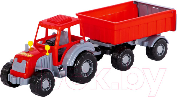 Изображение товара Трактор игрушечный Полесье Алтай №1 с прицепом / 35332