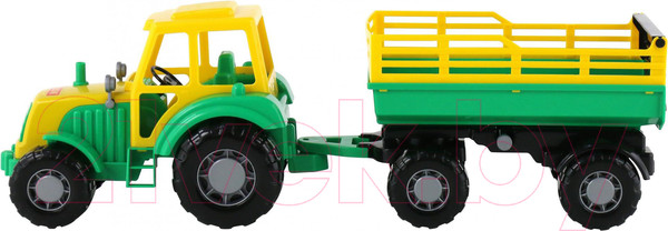 Изображение товара Трактор игрушечный Полесье Алтай с прицепом / 35356