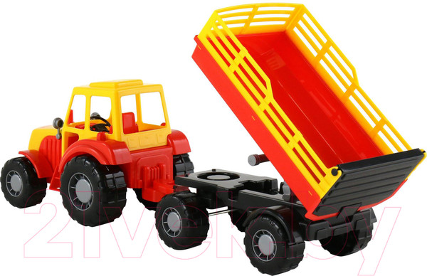 Изображение товара Трактор игрушечный Полесье Алтай с прицепом / 35356