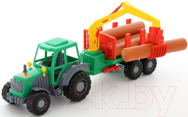 Изображение товара Трактор игрушечный Полесье Алтай с прицепом / 35370