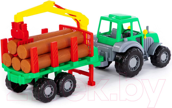 Изображение товара Трактор игрушечный Полесье Алтай с прицепом / 35370