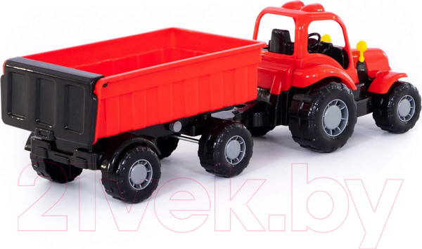 Изображение товара Трактор игрушечный Полесье Крепыш №1 с прицепом / 44792