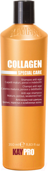 Изображение товара Шампунь для волос Kaypro Special Care Collagen Anti-Age для пористых и ослабленных волос (350мл)