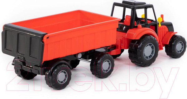 Изображение товара Трактор игрушечный Полесье Мастер №1 с прицепом / 35257