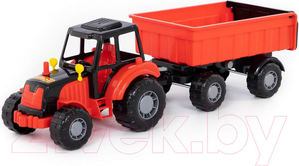 Изображение товара Трактор игрушечный Полесье Мастер №1 с прицепом / 35257