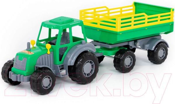 Изображение товара Трактор игрушечный Полесье Мастер №2 с прицепом / 35271