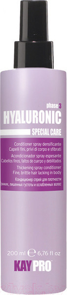 Изображение товара Кондиционер-спрей для волос Kaypro Special Care Hyaluronic для тонких, ломких и слабых волос (200мл)
