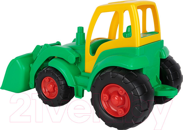 Изображение товара Трактор игрушечный Полесье Чемпион с ковшом / 0476