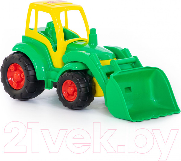 Изображение товара Трактор игрушечный Полесье Чемпион с ковшом / 0476