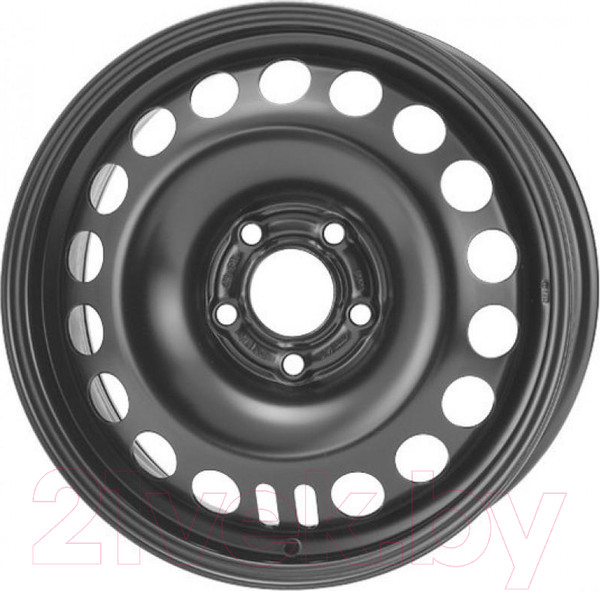 Изображение товара Штампованный диск Trebl 9565T 16x6.5" 5x100мм DIA 56.1мм ET 55мм Black