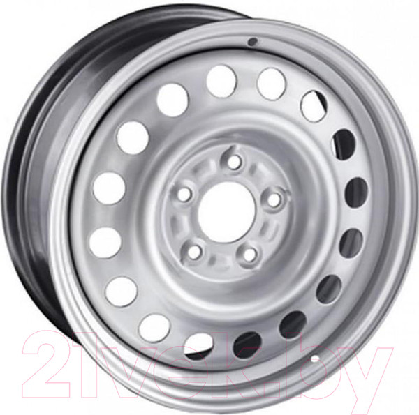 Изображение товара Штампованный диск Trebl 9495T 16x6.5" 5x130мм DIA 89.1мм ET 66мм Silver