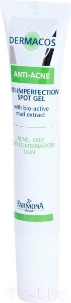 Изображение товара Гель для лица Farmona Dermacos Anti-Acne устраняющий проблемы кожи точечное применение (15мл)
