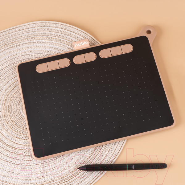 Изображение товара Графический планшет Parblo Ninos M (розовый)