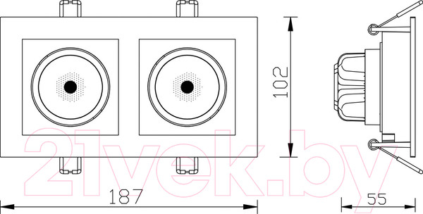 Изображение товара Комплект точечных светильников Arte Lamp Grado A2710PL-2WH
