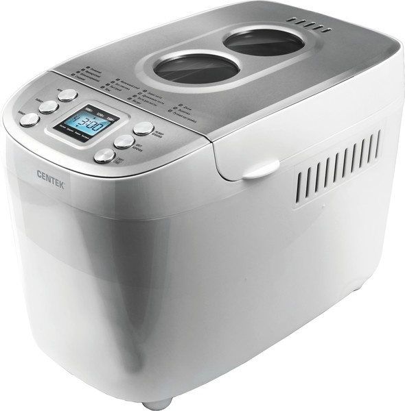 Изображение товара Хлебопечка Centek CT-1415 (белый/сталь)