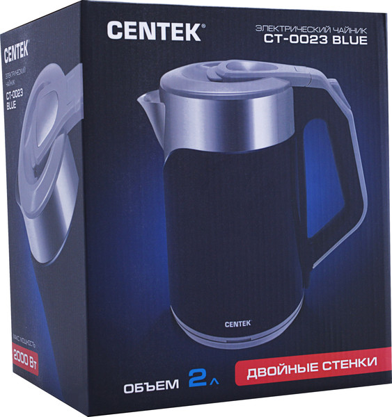 Изображение товара Электрочайник Centek CT-0023 (синий)