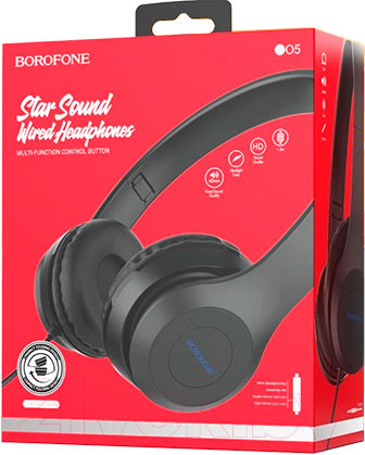 Изображение товара Наушники-гарнитура Borofone BO5 (черный)