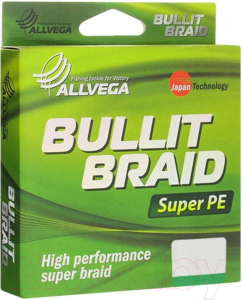 Изображение товара Леска плетеная Allvega Bullit Braid 0.10мм 135м / BB135Y10 (ярко-желтый)