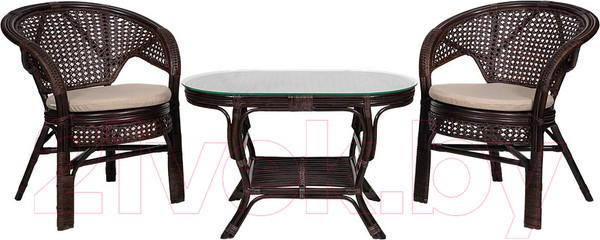 Изображение товара Стол садовый Мир Ротанга 02/15А-OV (шоколад)