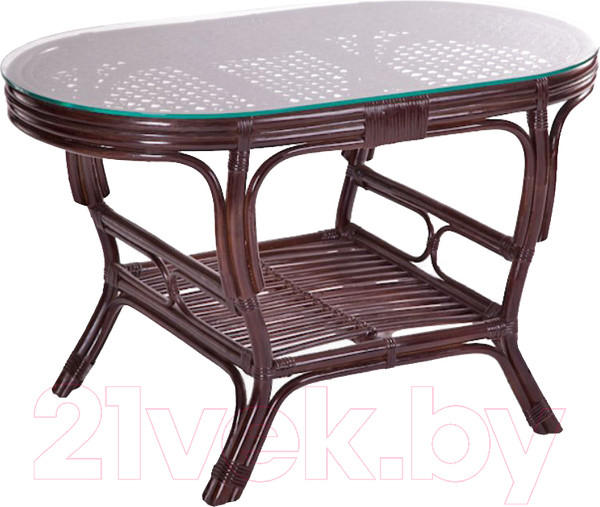 Изображение товара Стол садовый Мир Ротанга 02/15А-OV (шоколад)