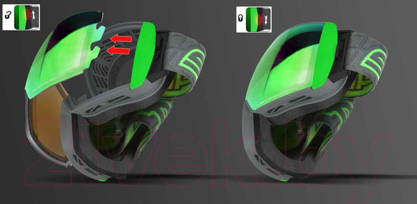 Изображение товара Маска горнолыжная Salice 2020-21 / 605DARWF (красный)