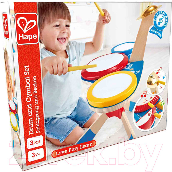 Изображение товара Музыкальная игрушка Hape Барабанная установка / E0613-HP