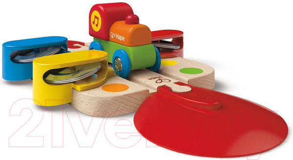Изображение товара Железная дорога игрушечная Hape Железная дорога. Радужная головоломка / E3826-HP