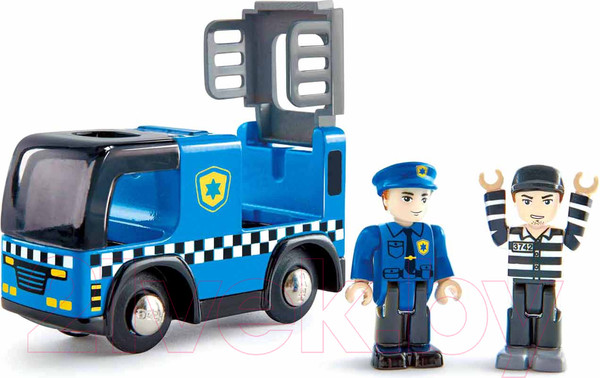 Изображение товара Автомобиль игрушечный Hape Полицейская машина с сиреной / E3738-HP