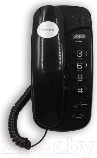 Изображение товара Проводной телефон Texet TX-238 (черный)