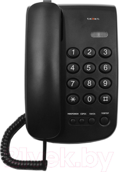 Изображение товара Проводной телефон Texet TX-241 (черный)